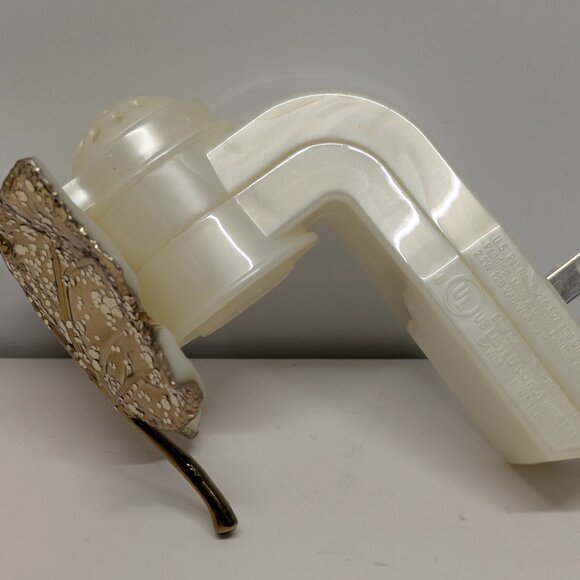 NEW! Gold Glittery Maple Leaf Wallflower Plug w/Apple Pumpkin Pancake ScentBulb - Picture 5 of 6